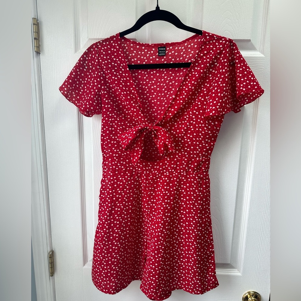 SHEIN red heart romper